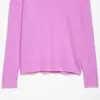 Venta al por mayor de ropa de mujer transfronteriza Primavera 2026 Nuevo estilo europeo y americano Suéter de punto suelto de color liso con cuello redondo para mujer