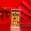 Año del Caballo Atrae Riqueza Oro Puro 999 Pegatina para Teléfono Estilo Chino Creativa Colorida Flor de Dinero Pegatina Dorada Venta al por Mayor en Stock