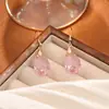 Pendientes de Cristal Transfronterizos Europeos y Americanos Joyería de Gama Alta Día de la Madre Geométricos de Gota de Agua Pendientes de Circón Coloridos de Moda Lujo Ligero