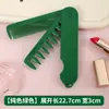 Pente de styling com textura de cabeça de óleo, pente dobrável de plástico, pente multifuncional dois em um, pente de dentes largos para alisar e separar o cabelo, pente portátil para viagem