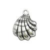 16 accesorios de joyería de aleación para hacer tú mismo, serie Vida Marina, colgante de concha, pulsera, collar, pendientes, colgante
