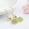 Brincos Guan Yu Jade Hetian Natural Água Clara Jade Estilo Antigo Ganchos de Orelha Pingentes de Orelha Atacado de Fábrica Dropshipping S4011003