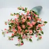 Camelia de Rama Larga Simulada Decoración Suave para el Hogar Flor de Margarita Pequeña Artificial Decoración Fresca de Mesa de Hotel Flor de Seda Venta al por Mayor y al por Menor