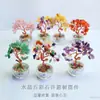 Jueyu Árbol de los Deseos de Cristal Rosa Natural Ágata Roja Aventurina Decoración de Escritorio Venta al por Mayor S6012803