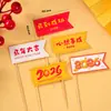 2026 Copa de Papel para Año Nuevo Mesa de Postres Festival de Primavera Víspera de Año Nuevo Año del Caballo Tarjeta Decorativa para Pastel Resistente a Altas Temperaturas Molde para Magdalenas
