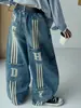 Conjunto de Pantalones Vaqueros de Estilo Coreano para Otoño, con Múltiples Bolsillos y Cordón, y Cárdigan con Capucha para Niños Medianos y Grandes, Pantalones de Pierna Ancha, Ropa de Abrigo