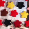 Nuevas Cuentas Sueltas de Estrella de Cinco Puntas de Acrílico Flocado con Agujero Recto para Cadenas de Teléfono, Llaveros, Cadenas de Bolsos y Accesorios de Joyería DIY