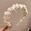 Faixa de Cabelo Ondulada Estilo Coreano com Topete Alto, Novo Prendedor de Cabelo 2025, Pacote de Cabelo, Faixa de Cabelo Torcida Especial para Lavar o Rosto
