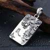 Joyería de estilo nacional de guerrero de hierro y acero, venta al por mayor, colgante de acero inoxidable creativo dominante de acero de titanio, colgante de Guan Gong para hombres