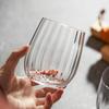 Copo de Água de Vidro Prismático de Iogurte Copo para Bebida Doméstico Copo para Bebida de Grande Capacidade Copo de Chá Simples Copo de Uísque Vinho