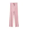 Pantalones de Maternidad Nuevos 2026 para Primavera y Verano, Pantalones Finos de Pierna Ancha, Cintura Alta, Caídos, Seda de Hielo, Leggings Casuales, Ropa de Verano
