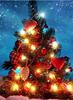 Pintura Diamante 5D Natal DIY Diamante Redondo Diamante Completo Natal Chapéu Vermelho Velho Natal Boneco de Neve Árvore de Natal Série Pintura Decorativa