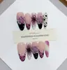 Nai Zi Unhas Vestíveis Feitas à Mão Série Estilo Europeu e Americano Coleção de Comércio Exterior Estilo Esculpido Pintado à Mão de Alta Qualidade Adesivos de Arte para Unhas Vestíveis