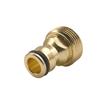 Conector de pezón de cobre plateado de aluminio directo de fábrica 3/4 conector de pezón conector de pezón de conexión inferior para pistola de agua