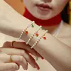 Xinyixinxin Joias Europeias e Americanas Aço Inoxidável Árvore de Natal Luvas Veado Pingente Colar Pulseira Fio Feito à Mão de Contas de Concha Conjunto