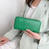 Moda Trendy Nueva Cartera de Mujer Patrón de Piedra Clutch Mediano Cartera de Gran Capacidad Monedero Bolsa para Teléfono Móvil