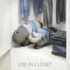 Suporte Organizador de Chapéus Baseball Acrílico Preto Personalizado com 7 Compartimentos para Guarda-Roupa, Mesa, Escritório