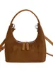 Bolso de Nicho de Gama Alta para Mujer Otoño e Invierno 2025 Nuevo Bolso Cruzado Retro Escarchado Bolso Bandolera Popular Informal Bolso Dumpling