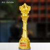 Trofeo de Resina Personalizado Chapado en Oro Creativo Lámina de Oro Personalizado Empresa Empleado Destacado Competencia de Baile Conmemoración Reunión Anual Infantil
