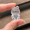 Al por mayor Purificación Corporal Piezoeléctrica Tela de Cristal Blanco Accesorios de Oso Juguete Hecho a Mano DIY Pulsera Collar Cuentas Espaciadoras con Cuentas