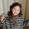 2025 Nuevo Bufanda Coreana para Niños Niñas Otoño e Invierno Bebé Tejida Cruzada Lana Cálida Bufanda