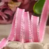Saia Coreana Fita Laço diy Acessórios de Cabelo Roupas Chapéu Superior Acessórios de Embalagem para Buquê Conjunto de Faixa de Cabelo com Borda Ondulada