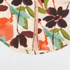 Estilo Europeo y Americano Transfronterizo Z Nueva Moda Elegante Ropa para Mujer al por Mayor Camisa de Satén de Seda con Estampado Floral 1165152