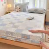 Manta de Cama de Leche de Invierno de Felpa Pieza Única Juego de Sábanas Infantiles con Más Terciopelo Manta de Cama Dormitorio Protector de Colchón Totalmente Envuelto de Felpa de Coral