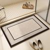 Tapetes de Banheiro Simples de Lama de Diatomáceas, Tapetes de Banheiro Absorventes de Água Antiderrapantes de Formato Especial, Tapetes Resistentes a Manchas de Secagem Rápida para Quarto e Sala de Estar