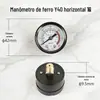 Manômetro Y40/Y50 Tipo Axial Vertical 1.6Mpa Manômetro de Pressão de Ar Manômetro de Pressão de Água Manômetro de Pressão de Compressor de Ar Fabricante da Fonte