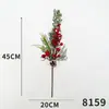 Flor de simulação Arranjo de flores de bagas de Natal Adereços para fotografia de desktop Acessórios de guirlanda Decorações de árvore de Natal Decoração flor de simulação
