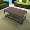 Mesa de Centro Estilo Nórdico, Mesa Pequena para Sala de Estar, Mesa de Centro Simples para Sala de Estar, Mesa de Centro Retangular Simples Moderna para Apartamento Pequeno
