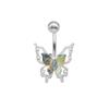 Gaibei Europa e Estados Unidos transfronteiriço mágico aurora borboleta piercing de umbigo prego de umbigo piercing joia outlet de fábrica
