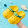 Pantuflas de Verano para Niños Crocs de Eva Niños Bebé Antideslizantes Anti-Olor Sandalias Baotou Niños Pequeños Niños Medianos Sandalias Mujeres