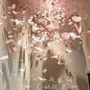 Canhão de celebração de casamento com chuva de pétalas em gradiente de fita manual, spray de penas de casamento, tubo de fogos de artifício de flores, artigos de casamento, adereços de foto