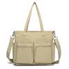 Bolsa Tote Casual de Tela de Nailon de Gran Capacidad, Bolso de Hombro Único para Axila, Bolso de Mano, Estilo Japonés y Coreano, Moderno, Multifuncional, Bandolera