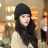 Estilo Coreano Color Sólido Protección Auditiva para Niña Gorro de Punto Grueso de Invierno Cálido Borde Enrollado Gorro Pullover Gorro de Lana Versátil en Otoño e Invierno