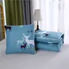 Almohada Colcha Cojín de Doble Propósito Colcha de Aire Acondicionado Almohada Lumbar para Coche Respaldo de Cama Sofá Almohada Colcha para Descanso de Mediodía en la Oficina
