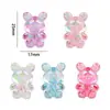 Cuentas Colgantes de Oso y Conejo de Acrílico Chapado en Color Charms para Collares Hechos a Mano DIY Accesorios para el Cabello de Niños Piezas para Pinzas de Cabello Cuentas Sueltas