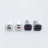 Cargador de Coche Pd 12W Doble Puerto Usb+Tipo-C Adecuado para Apple, Huawei, Xiaomi Carga Rápida Pd
