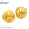 Aretes Redondos de Acero Inoxidable y Acero de Titanio de Oro de 18 Quilates Transfronterizos para Mujer, Estilo Europeo y Americano, Versátiles de Alta Gama, Aretes de Dongguan en Stock, Venta al por Mayor