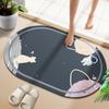 Bonita alfombrilla de baño de diatomeas, antideslizante, de secado rápido, absorbente, para puerta de baño, cocina, inodoro, alfombrilla para pies