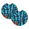 Alfombrilla para Taza de Coche Transfronteriza Jit Hecha de Material de Buceo con Impresión en Relieve de Café, Alfombrilla para Taza de Coche con Aislamiento por Transferencia de Calor, 2 Piezas