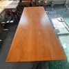 Tablero de Mesa de Madera Maciza, Tablero de Madera de Olmo Viejo, Barra de Cocina de Madera de Pino Natural, Pieza Entera con Bordes Naturales, Tablero para Ventana de Mirador