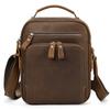 Tendencia de Moda Nicho Cuero Genuino Mochila Bandolera de Hombro para Hombre Portátil Bolso de Hombro de Piel de Vaca de Primera Capa para Hombre Venta al por Mayor
