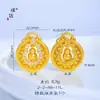 Tienda de oro Puzuo con accesorios de oro para hacer tú mismo collar con colgante de calabaza hueca giratoria de diamantes Cadena para la clavícula Fulu