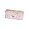 Estuche de Lápices Cuadros de Aspecto Elegante Hisocute, Estilo Coreano con Lazo, Estuche Portátil para Lápices y Papelería, Bolsa de Almacenamiento para Borradores de Estudiante