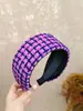 Nova Faixa de Lã Larga de Inverno de Alta Qualidade, Design de Coroa Alta, Estilo Casual para Sair, Acessório de Cabelo Vintage e Elegante Estilo Chanel