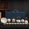 Juego de Té Kung Fu de Lujo Ligero de Alta Gama Kiln Ru 2025 Nuevo para el Hogar Taza con Tapa de Cerámica Tetera Taza de Té Juego