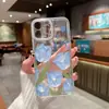 Funda de Teléfono Transparente Tulipán Azul de Bajo Costo y Alto Volumen para iPhone 17/18 Pro Max, Funda Suave a Prueba de Golpes al por Mayor